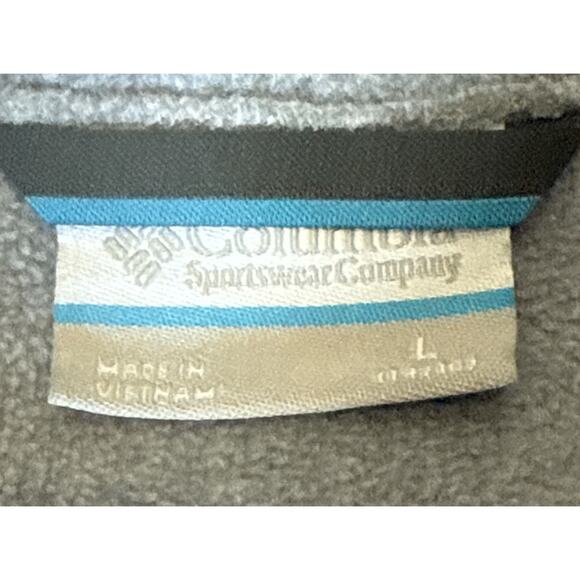 Columbia Jacket Womens Large Gray Full Zip Fleece Outdoor‎ Hiking Pockets Casual - Picture 4 of 6